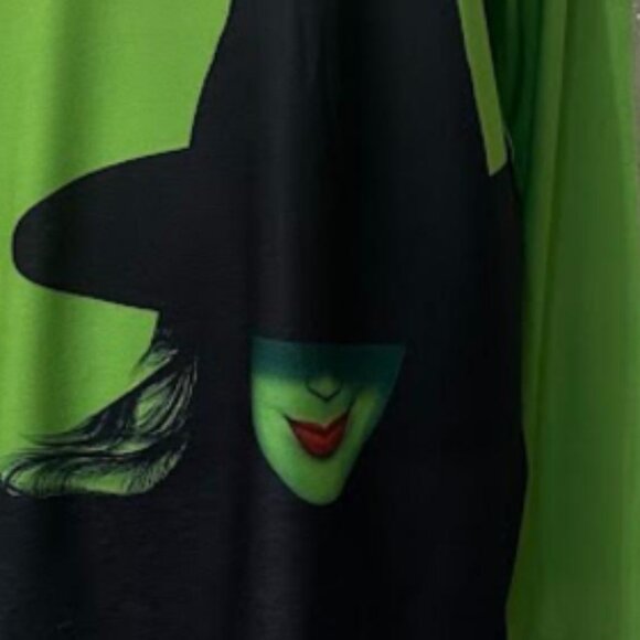 New Women's Shirt Halloween Witch Print Long Sleeve Shirt Size L - Picture 5 of 6